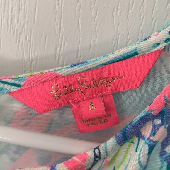 Lilly Pulitzer Kelby‎ Shift Dress size 4 summer vacation travel beach party - Picture 2 of 10